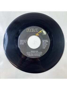 Vintage Daryl Hall John Oates 45 RPM Vinyl Private Eyes Tell Me What You Want